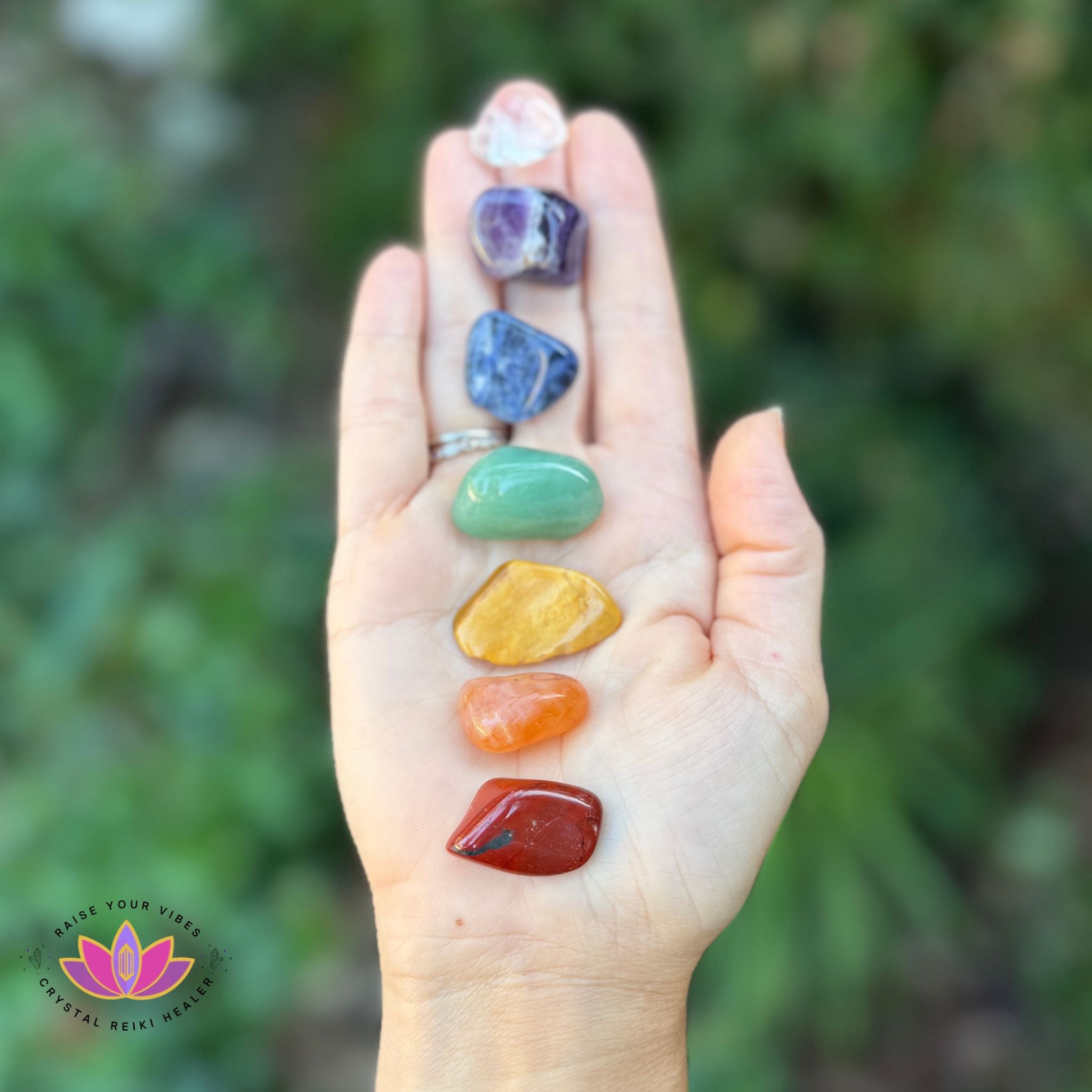 Intention Bundle: Chakra Set — Reiki-Infused Crystals for Energy Balance